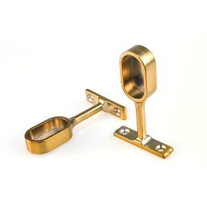 Oval Pipe Clothes Closet Rod Flange Holder Support