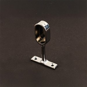 END Oval Pipe Clothes Closet Rod Flange Holder Support