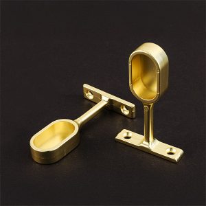 Oval Pipe Clothes Closet Rod Flange Holder Support