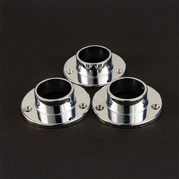 Closet Wardrobe Rod Flange Socket Bracket Support Holder for Pipe