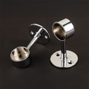 H0925 Round Pipe Socket Round Pipe Socket圓形管座 / 圓形管拖 / 重型鋼製衣櫥桿末端支撐架