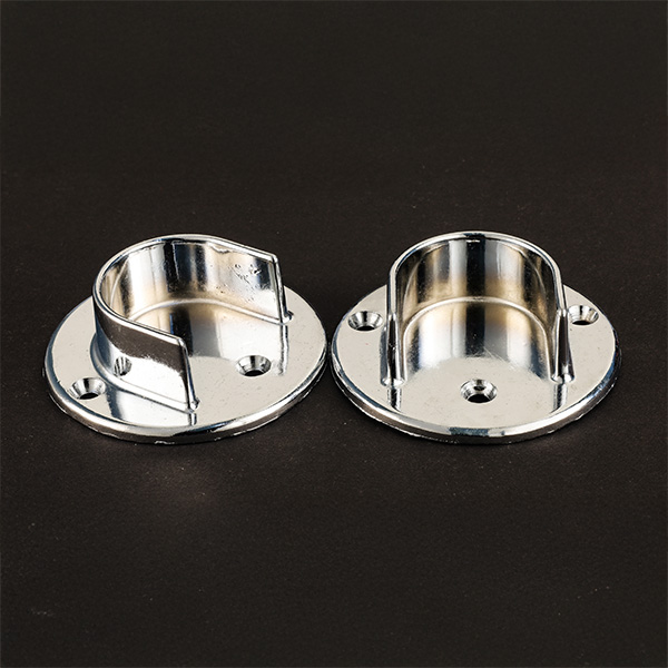 R0332CPU-Bracket U-BracketU型管座 / U型管拖 / 重型實心金屬衣櫥桿插座組 (台灣製造)