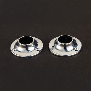 Round Pipe Socket圓形管座 / 圓形管拖 / 重型實心金屬衣櫥桿插座組 (台灣製造)