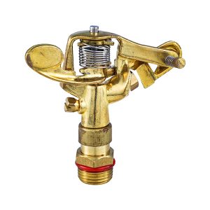 Brass Dual-Nozzle (Filter-Equipped) Impact Sprinkler