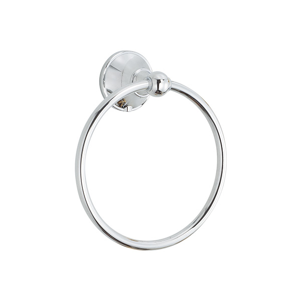 B110-2 Modern Minimalist Chrome Towel Ring