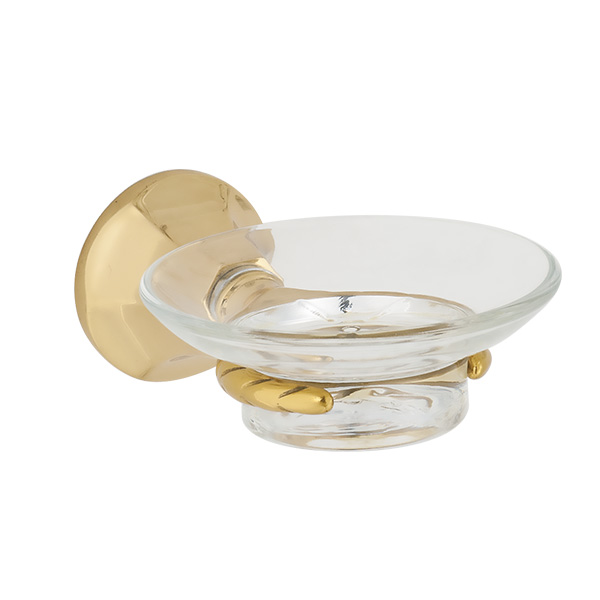 B310-2 Vintage Brass Glass Soap Dish Holder B310-2 Vintage Brass Glass Soap Dish Holder