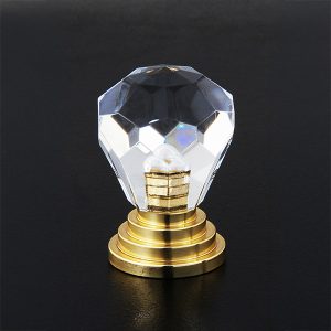 GM800-2 家具水晶把手Crystal Zinc alloy Clear Furniture Knob