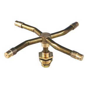 銅四叉霧化灑水器 / 360度旋轉霧化灑水器 / 1/2吋外螺紋四向噴頭