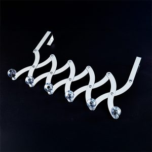 伸縮式收納衣架 / 可伸縮儲物架掛鉤 / 可伸縮浴室後牆掛鉤 / 不鏽鋼折疊可調門鉤